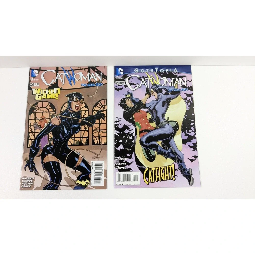 Catwoman #34 Wicked Game and #28 Catfight New 52 DC Comics 2014